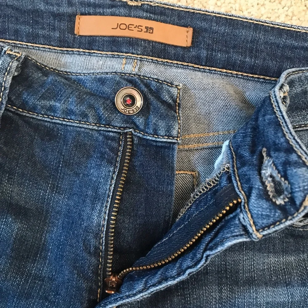 Joes Altered Denim Blue Jean Long Shorts Size 4 Waist 27 The Honey y2k Festival